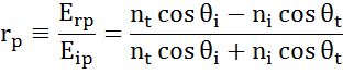 amplitude-reflection-coefficient-for-p-polarized-light