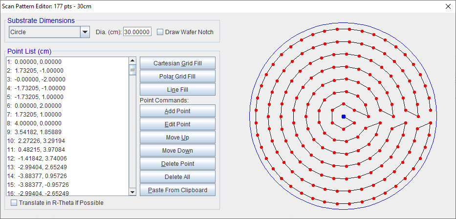 CompleteEase Scan Pattern Editor